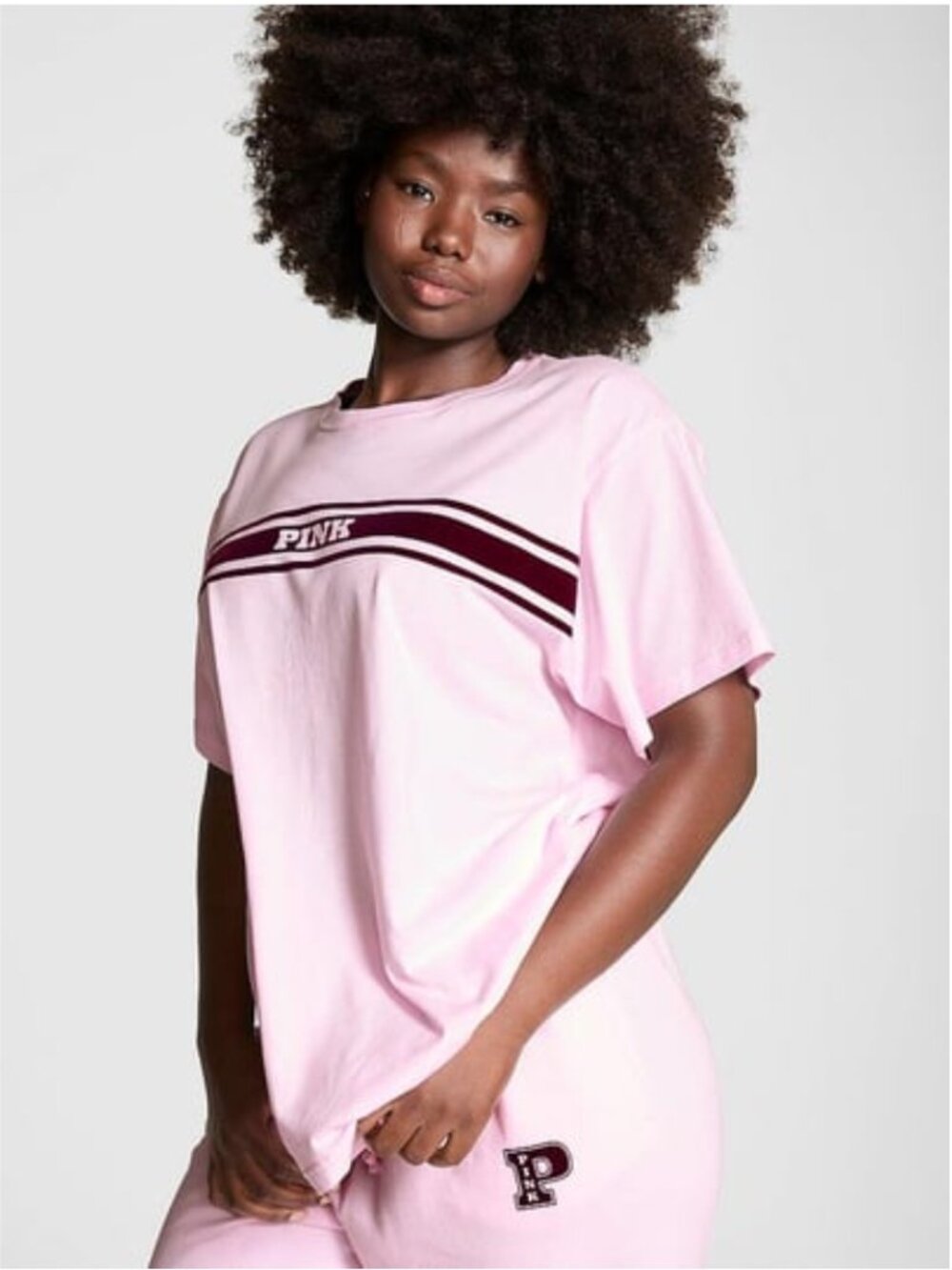 PINK VS Cotton Campus Shortsleeve TEE Medium NWT